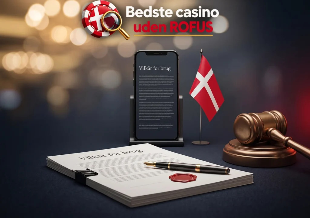 Betingelser for brug af sammenligningssiden om casino uden ROFUS, ansvar og affiliate-links